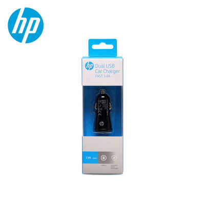 HP Adapter Fast Charging Dual Usb Car Charger 5V 3.4A ABS Shell