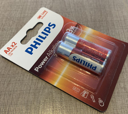 LR6P2B Power Alkaline Battery Voltage 1.5V PHILIPS Flashlight Aa Batteries